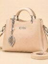 EIRA Elegant Cream Pebbled Satchel bag