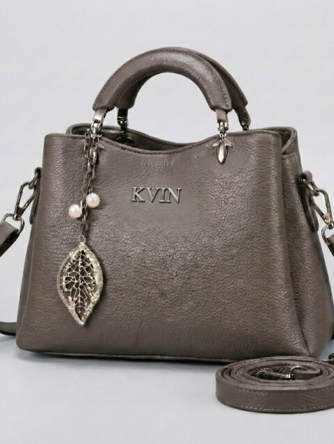 EIRA Sophisticated Graphite Pebbled Satchel Bag