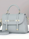 Elora Luxe Top-Handle Crossbody – Sky Grey