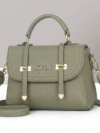 Elora Luxe Top-Handle Crossbody – Olive Green